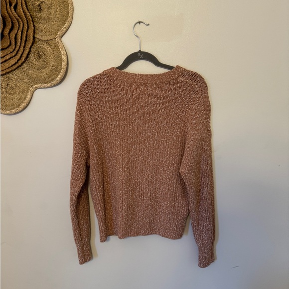 Universal Thread Pink + White Grainy Pull Over Sweater Size Medium - Picture 4 of 6